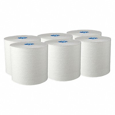 Paper Towel Roll 900 ft White PK6