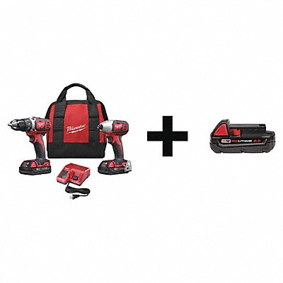 Cordless Combination Kit 2 Tools 18V DC