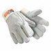 Leather Gloves Gray M PR