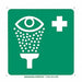 Emergency Eyewash Sign 7 7/8 x 12 in