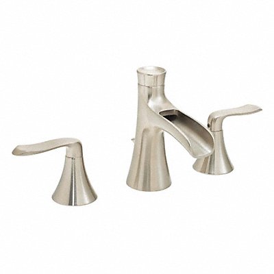 Straight Brushed Nickel Speakman Caspian