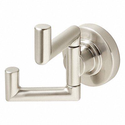 Double Point Hook Brushed Nickel