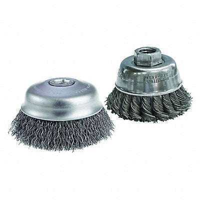 Cup Brush SS 5/8-11In AH 2-3/4In