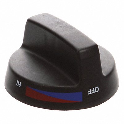 Knob w/o Stars Black