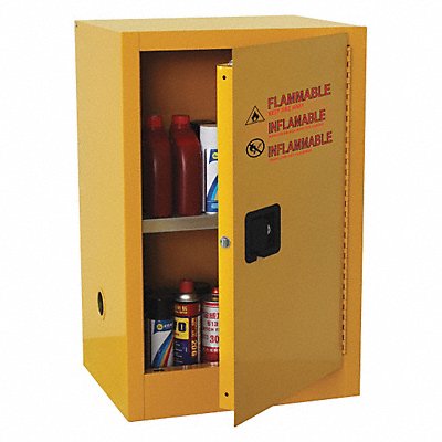 Flammable Safety Cabinet 16 gal Yellow