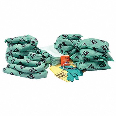 Spill Kit Refill Chem/Hazmat Green