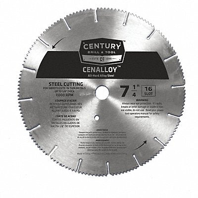Iron/Steel Slotted Saw Blade 7-1/4 in 16