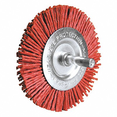 Radial Brush Fine Nylon 150 Grit 4 in.