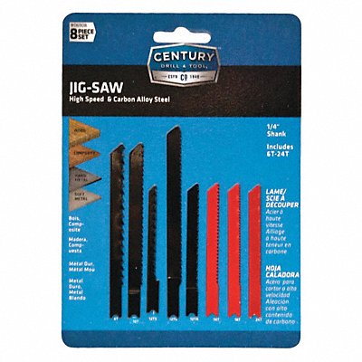 Jig Saw Blade Set 8Pc