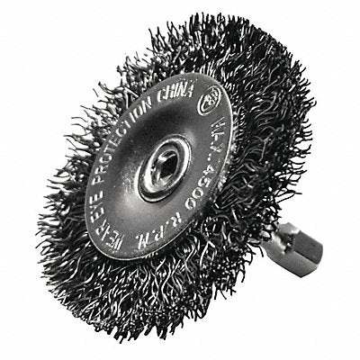 Crimped Radial Wire Brush 2-1/2in Coarse
