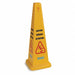 Caution Cone Eng/Span/Fr Yellow 36in PK3