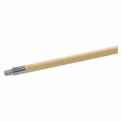 Metal Tip Threaded Wood Handle 60in PK12