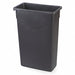 Rectangle Trash Can 23 gal Black PK4