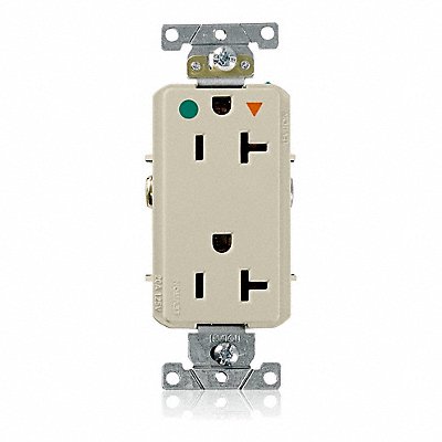 GFCI Receptacle Ivory PBT Polyester