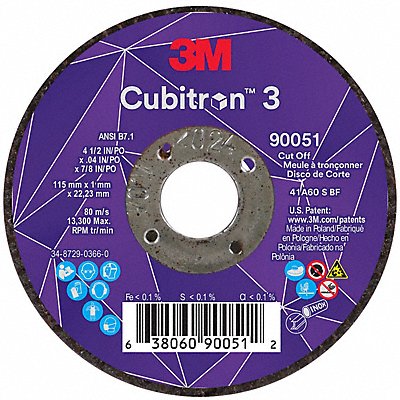 Abrasive Cut-Off Wheel 7/8 in Connector