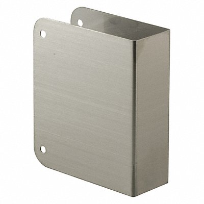 Door Repair Cover Stainless Steel Silver