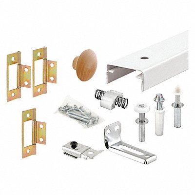 Track Kit Bi-Fold Door Steel White