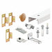 Track Kit Bi-Fold Door Steel White