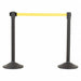 Barrier Post with Belt HDPE Black PK2