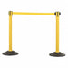 Barrier Post with Belt HDPE Yellow PK2