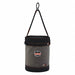 Bucket Bag Canvas Straight Wall Gray