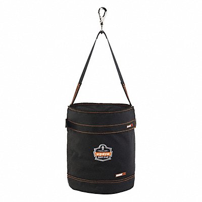 Bucket Bag Nylon Straight Wall Black