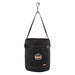 Bucket Bag Nylon Straight Wall Black