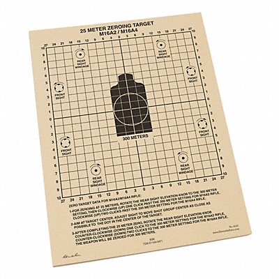 Shooting Range 25m Target Paper PK100