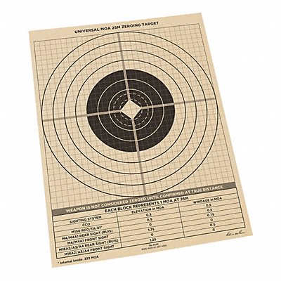 Shooting Range 25m Target Paper PK100