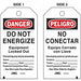 Lockout Tag Rectangle 5-3/4 H 3 W PK25