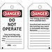 Lockout Tag Rectangle 5-3/4 H 3 W PK25
