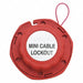 Cable Lockout Red Cable 8 ft L