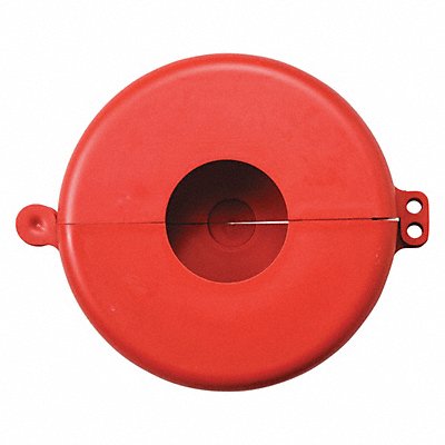 Gate Valve Lockout Red Polypropylene