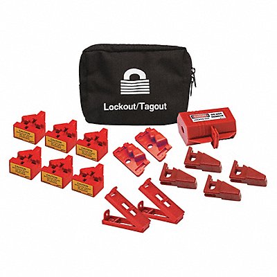 Portable Lockout Kit Red 3 H