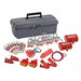 Portable Lockout Kit Gray 7-1/2 H