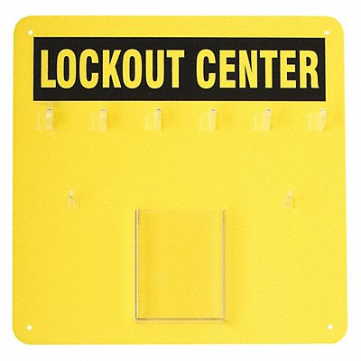 Padlock Station Black/Yellow 14 H