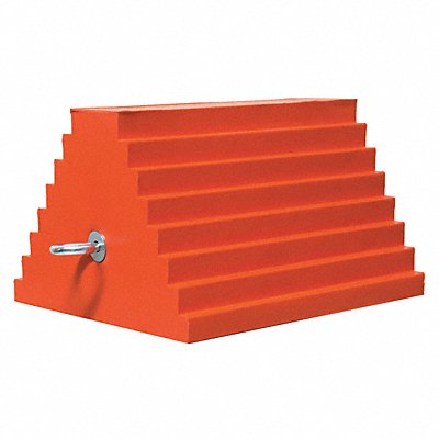 Wheel Chock 11 D 7 H 9 W Orange