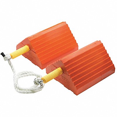 Wheel Chock 9 D 5 H 16 W Orange PR