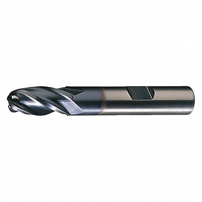 Ball End Mill Single End 5/8 HSS