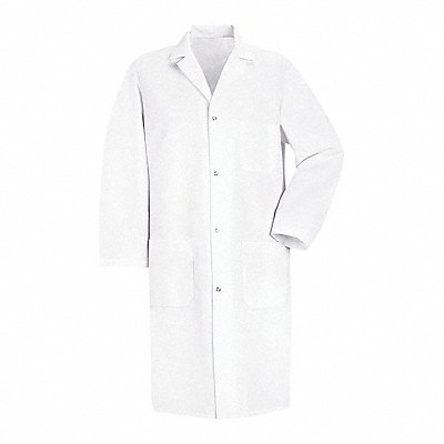 508Wht Mens White Ls Lab Coat