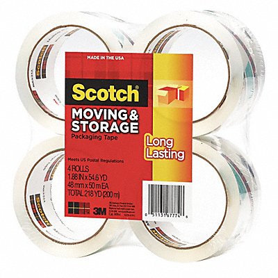 Packaging Tape Acrylic Clear PK4