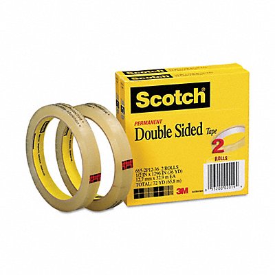 2-Sided Office Tape 108ft 1/2in 3mil PK2