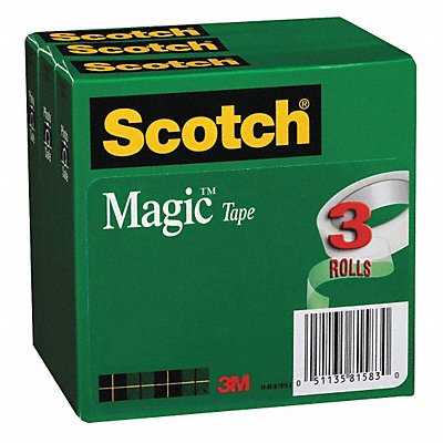 Office Tape 83 1/3 ft 3/4 in 2.3 mil PK3