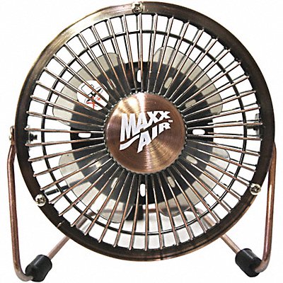 USB Desk Fan 5V Adapter Included 4in
