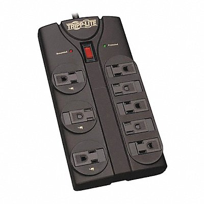 Surge 8 Outlet 8ft cord 1440J Black