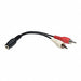 Audio Cable 3.5mm Y Split 2 RCA 6 