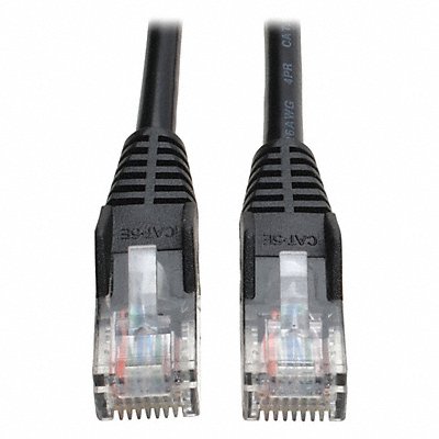 Cat5e Cable Snagless Molded Black 7ft