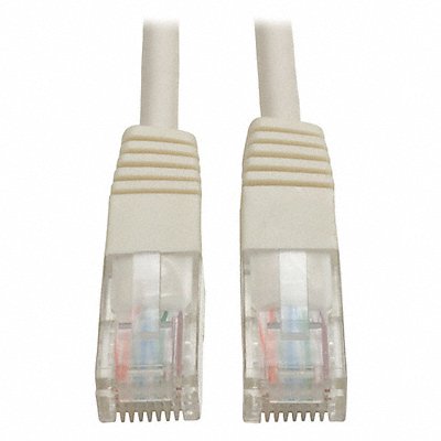 Cat5e Cable Molded RJ45 M/M White 5ft