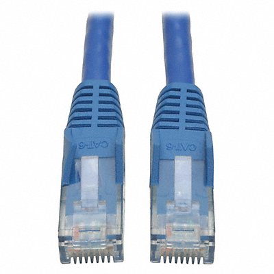 Cat6 Cable Snagless Molded M/M Blue 10ft