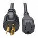 Power Cord HD L5-15P 5-15R 15A 14AWG 1ft